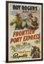 Frontier Pony Express, Roy Rogers, Mary Hart, 1939-null-Framed Art Print