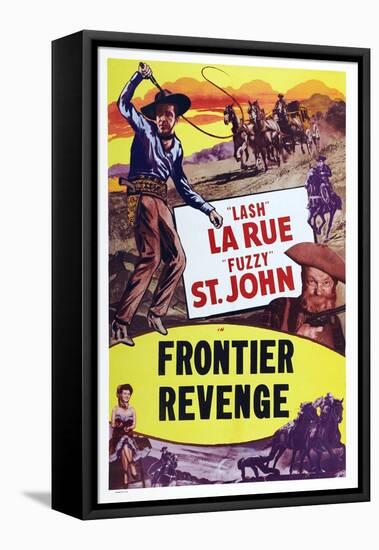 Frontier Revenge, Lash La Rue, Fuzzy St. John, Peggy Stewart, 1948-null-Framed Stretched Canvas