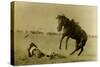 Frontiers Day Rodeo At Cheyenne, Wyoming-null-Stretched Canvas