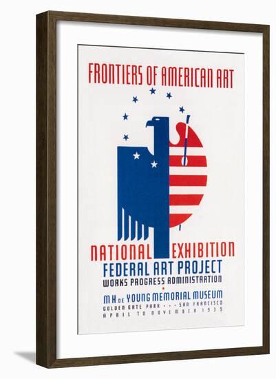 Frontiers of American Art: National Exhibition-null-Framed Art Print