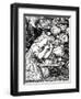 Frontispece to 'Goblin Market and Other Poems' by Christina Rossetti, Engraved by William Morris-Dante Gabriel Rossetti-Framed Premium Giclee Print