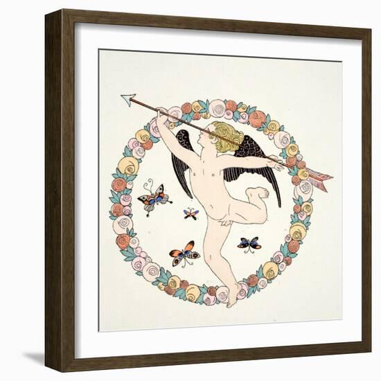 Frontispeice in 'Falbalas and Fanfreluches, Almanach des Modes Présentes, P-Georges Barbier-Framed Giclee Print