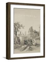 Frontispice d'un album de Denecourt : Porte du Baptistère, Statue d'Ulysse par Petitot, le-Philippe Benoist-Framed Giclee Print