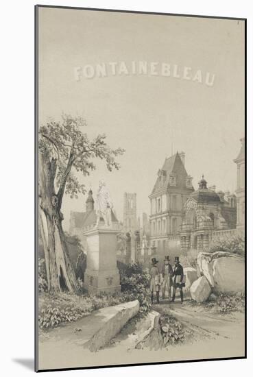 Frontispice d'un album de Denecourt : Porte du Baptistère, Statue d'Ulysse par Petitot, le-Philippe Benoist-Mounted Giclee Print