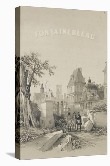 Frontispice d'un album de Denecourt : Porte du Baptistère, Statue d'Ulysse par Petitot, le-Philippe Benoist-Stretched Canvas