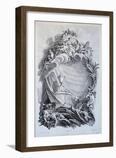 Frontispice for a Series of Planks on the Tomb of William Iii, Prince of Orange and King of England-Francois Boucher-Framed Giclee Print