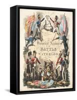 Frontispiece, 'An Historical Account of the Battle of Waterloo' by William Mudford, Engraved by…-George Cruikshank-Framed Stretched Canvas