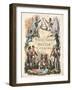 Frontispiece, 'An Historical Account of the Battle of Waterloo' by William Mudford, Engraved by…-George Cruikshank-Framed Giclee Print