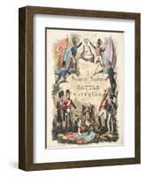 Frontispiece, 'An Historical Account of the Battle of Waterloo' by William Mudford, Engraved by…-George Cruikshank-Framed Giclee Print