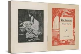 Frontispiece and Title Page for the Vampire-Edward Burne-Jones-Stretched Canvas