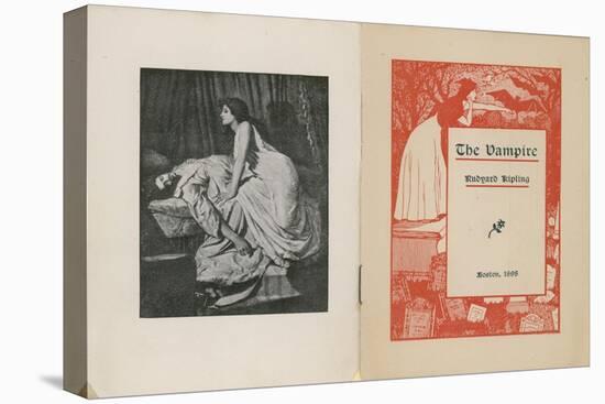 Frontispiece and Title Page for the Vampire-Edward Burne-Jones-Stretched Canvas