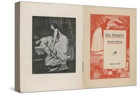 Frontispiece and Title Page for the Vampire-Edward Burne-Jones-Stretched Canvas
