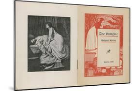 Frontispiece and Title Page for the Vampire-Edward Burne-Jones-Mounted Giclee Print