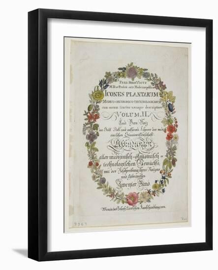 Frontispiece and Title Page-Ferdinand Bernhard Vietz-Framed Giclee Print