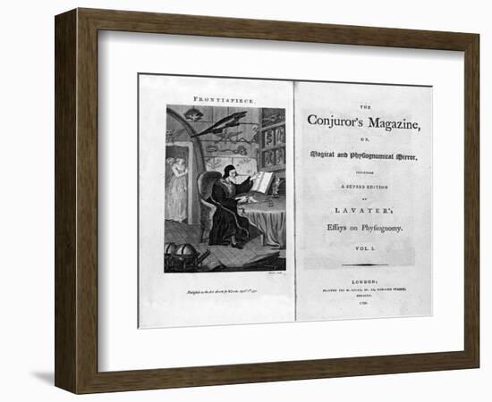 Frontispiece and Titlepage of The Conjuror's Magazine, Pub. 1792-null-Framed Giclee Print