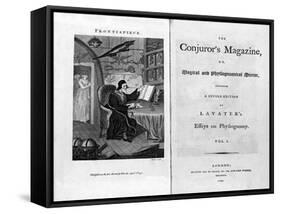 Frontispiece and Titlepage of The Conjuror's Magazine, Pub. 1792-null-Framed Stretched Canvas