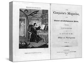 Frontispiece and Titlepage of The Conjuror's Magazine, Pub. 1792-null-Stretched Canvas