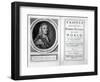 Frontispiece and Titlepage to 'Gulliver's Travels' by Jonathan Swift, 1726-English School-Framed Giclee Print