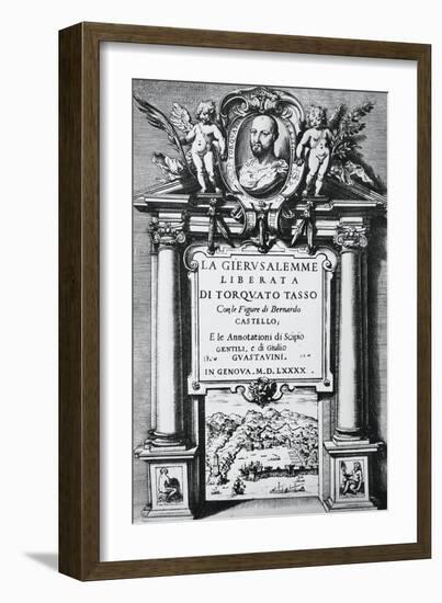 Frontispiece for Jerusalem Delivered, from Genoa Edition-null-Framed Giclee Print