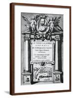 Frontispiece for Jerusalem Delivered, from Genoa Edition-null-Framed Giclee Print