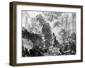 Frontispiece for the 'Vedute Di Roma' Series, C.1760-Giovanni Battista Piranesi-Framed Giclee Print