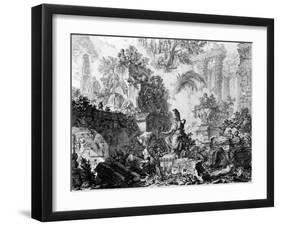 Frontispiece for the 'Vedute Di Roma' Series, C.1760-Giovanni Battista Piranesi-Framed Giclee Print