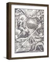 Frontispiece from Athanasius Kircher's Ars Magna Lucis Et Umbrae-null-Framed Giclee Print