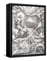 Frontispiece from Athanasius Kircher's Ars Magna Lucis Et Umbrae-null-Framed Stretched Canvas
