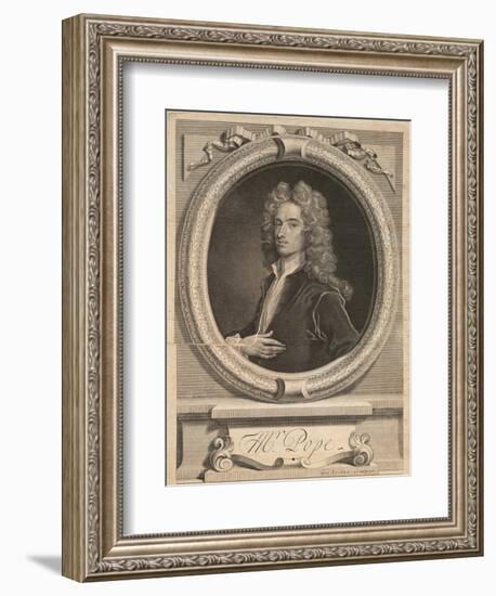 Frontispiece from 'Works' by Alexander Pope, London 1717-George Vertue-Framed Giclee Print