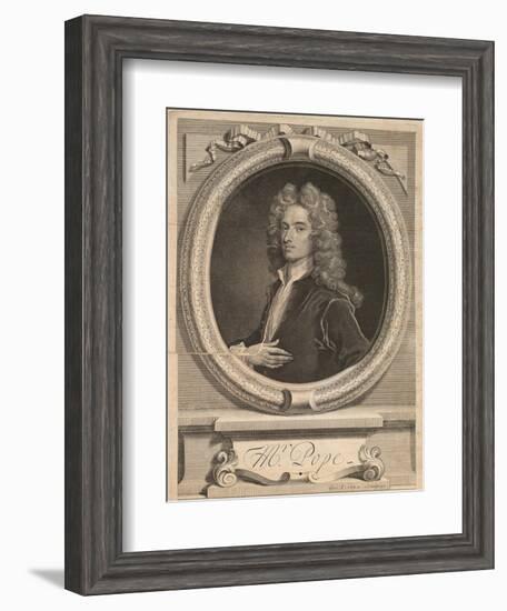 Frontispiece from 'Works' by Alexander Pope, London 1717-George Vertue-Framed Giclee Print