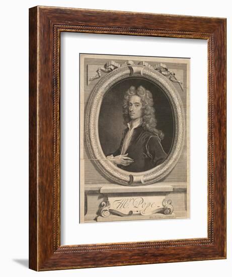 Frontispiece from 'Works' by Alexander Pope, London 1717-George Vertue-Framed Giclee Print