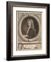 Frontispiece from 'Works' by Alexander Pope, London 1717-George Vertue-Framed Giclee Print