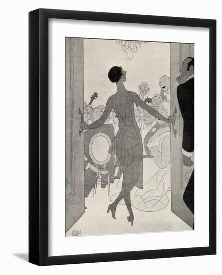 Frontispiece Illustration from 'But Gentlemen Marry Brunettes' by Anita Loos, Published in 1928-Ralph Barton-Framed Giclee Print