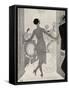 Frontispiece Illustration from 'But Gentlemen Marry Brunettes' by Anita Loos, Published in 1928-Ralph Barton-Framed Stretched Canvas