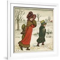 Frontispiece, Kate Greenaway's Birthday Book for Children-Kate Greenaway-Framed Art Print