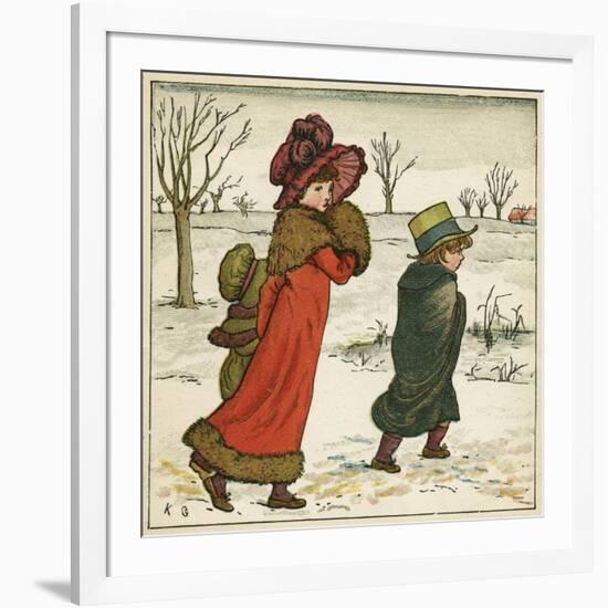 Frontispiece, Kate Greenaway's Birthday Book for Children-Kate Greenaway-Framed Art Print