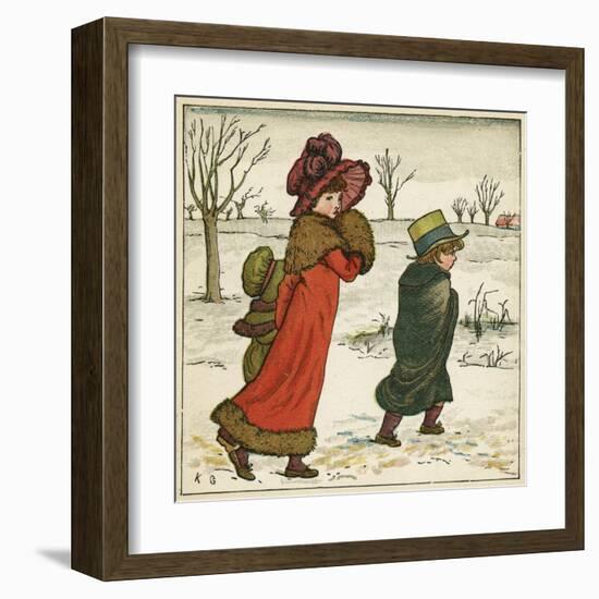 Frontispiece, Kate Greenaway's Birthday Book for Children-Kate Greenaway-Framed Art Print