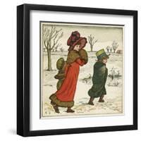 Frontispiece, Kate Greenaway's Birthday Book for Children-Kate Greenaway-Framed Art Print