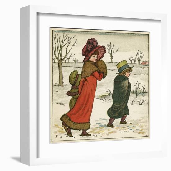 Frontispiece, Kate Greenaway's Birthday Book for Children-Kate Greenaway-Framed Art Print