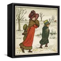 Frontispiece, Kate Greenaway's Birthday Book for Children-Kate Greenaway-Framed Stretched Canvas