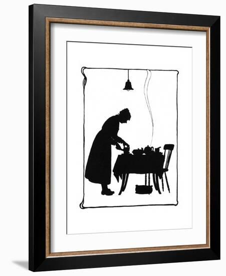 Frontispiece, Mrs Bobbity Standing at the Tea Table-Mary Baker-Framed Giclee Print