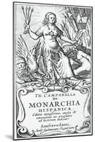 Frontispiece of De Monarchia Hispanica (The Monarchy of Spain)-null-Mounted Giclee Print