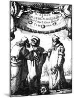 Frontispiece of Galileo's Dialogo Dei Massimi Sistemi, 1632-Stefano Della Bella-Mounted Giclee Print