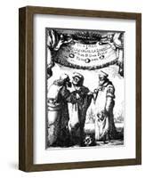 Frontispiece of Galileo's Dialogo Dei Massimi Sistemi, 1632-Stefano Della Bella-Framed Giclee Print