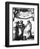 Frontispiece of Galileo's Dialogo Dei Massimi Sistemi, 1632-Stefano Della Bella-Framed Giclee Print