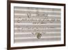 Frontispiece of Handwritten Music Score of Semiramis Recognized-Johann Adolf Hasse-Framed Giclee Print