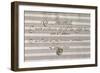 Frontispiece of Handwritten Music Score of Semiramis Recognized-Johann Adolf Hasse-Framed Giclee Print