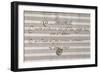 Frontispiece of Handwritten Music Score of Semiramis Recognized-Johann Adolf Hasse-Framed Giclee Print