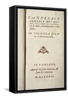 Frontispiece of "Il Candelaio"-null-Framed Stretched Canvas