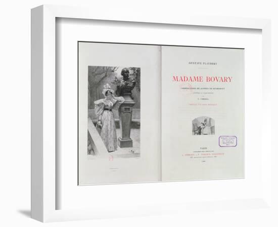 Frontispiece of 'Madame Bovary' by Gustave Flaubert, Engraved by Carlo Chessa-Alfred Paul Marie Richemont-Framed Giclee Print